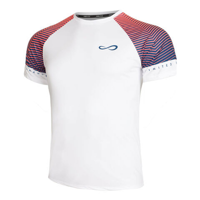 Мужское теннисное поло Endless Feisty Sleeves T-Shirt Men - White, Red