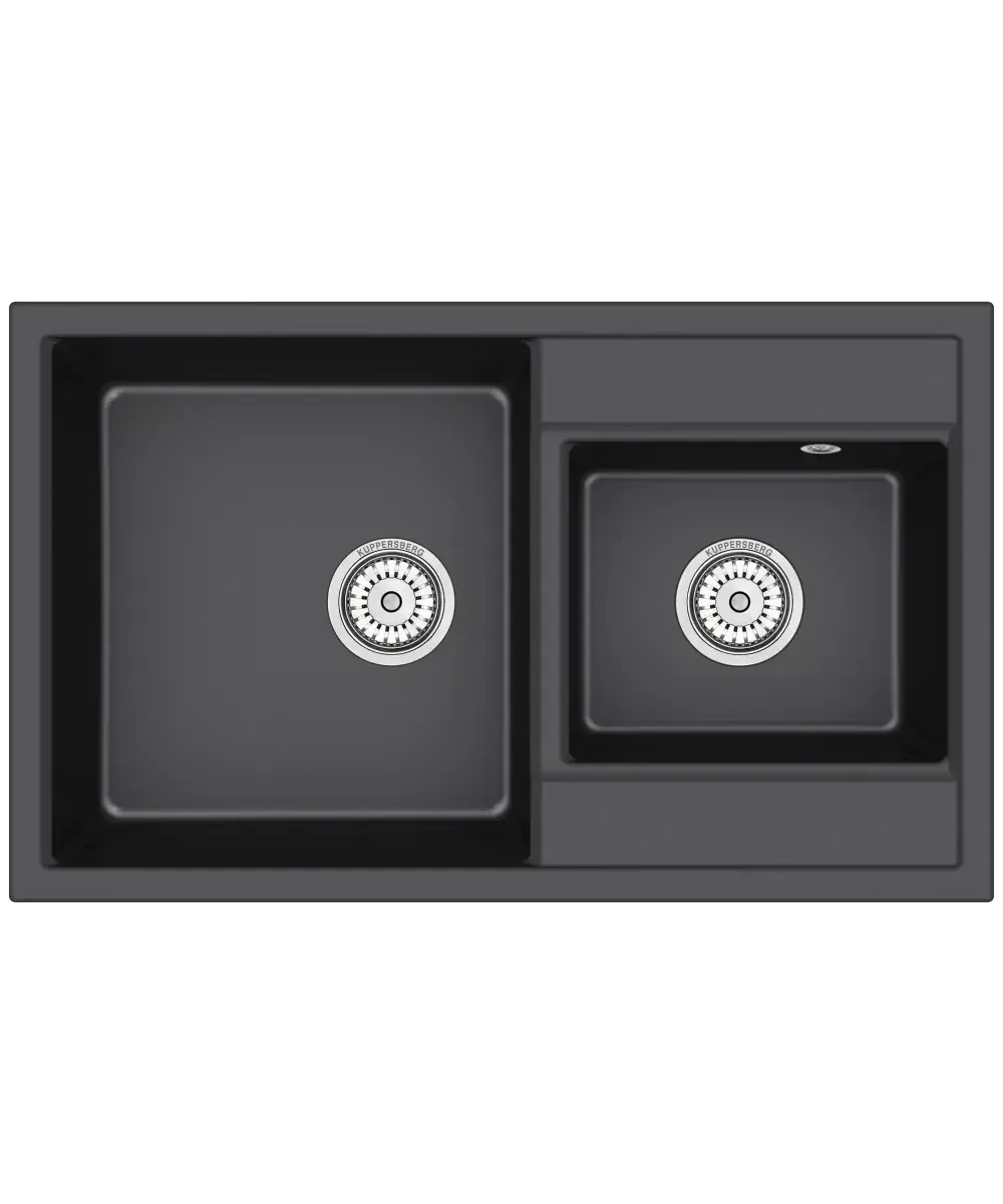 Кухонная мойка Kuppersberg MODENA 80 NL 1,5B DEEP BLACK фото 