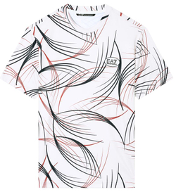 Мужская футболка EA7 Tennis Pro In Ventus7 - fancy white