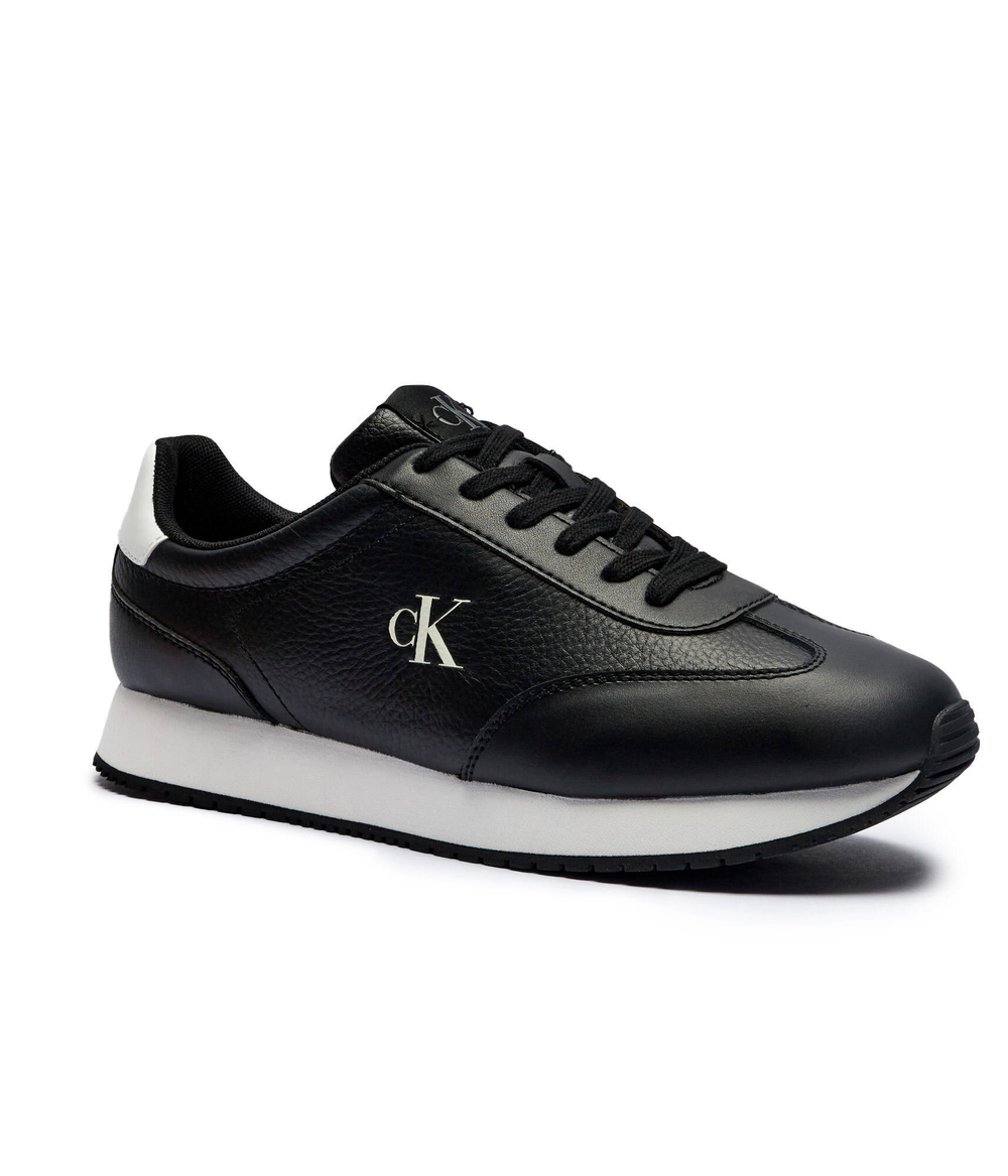 Кожаные кроссовки RUNNER Calvin Klein Jeans - черный(YM0YM01187)