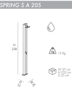 Душ уличный Arkema Spring S A 205, бежевый