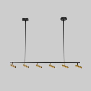 Потолочный светодиодный светильник LED 6*6W 3000К/4000К/6000К 20252/6 LED чёрный/латунь Epiphania Eurosvet