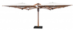 Зонт профессиональный четырехкупольный 6х6 м Scolaro Galaxia Quattro Timber, имитация ироко, слоновая кость