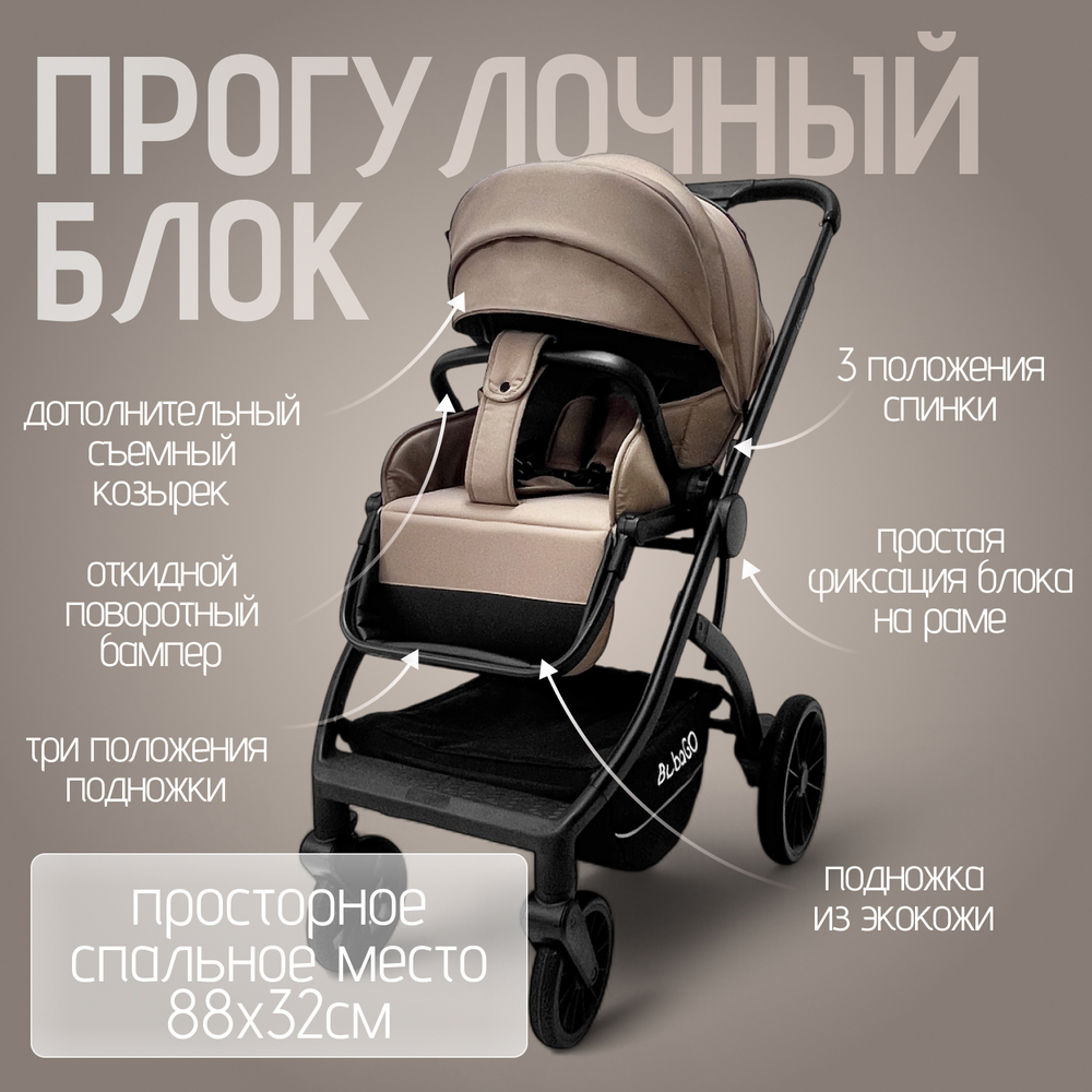 Модульная коляска BubaGO Lotta Thermo 3в1