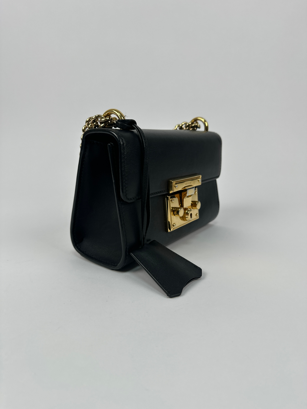 Сумка Gucci Black Leather Small Padlock