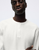 Мужской лонгслив-хенли slim fit - BERSHKA