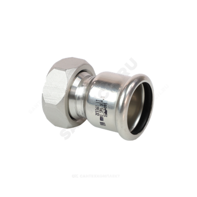 Муфта сталь нерж AISI 316L Дн 22х1" Ру16 пресс/нак/гайка Inoxpres RM 183022002