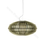 Pendant design lamp  Tropico Ellipse by Foscarini (Gold)