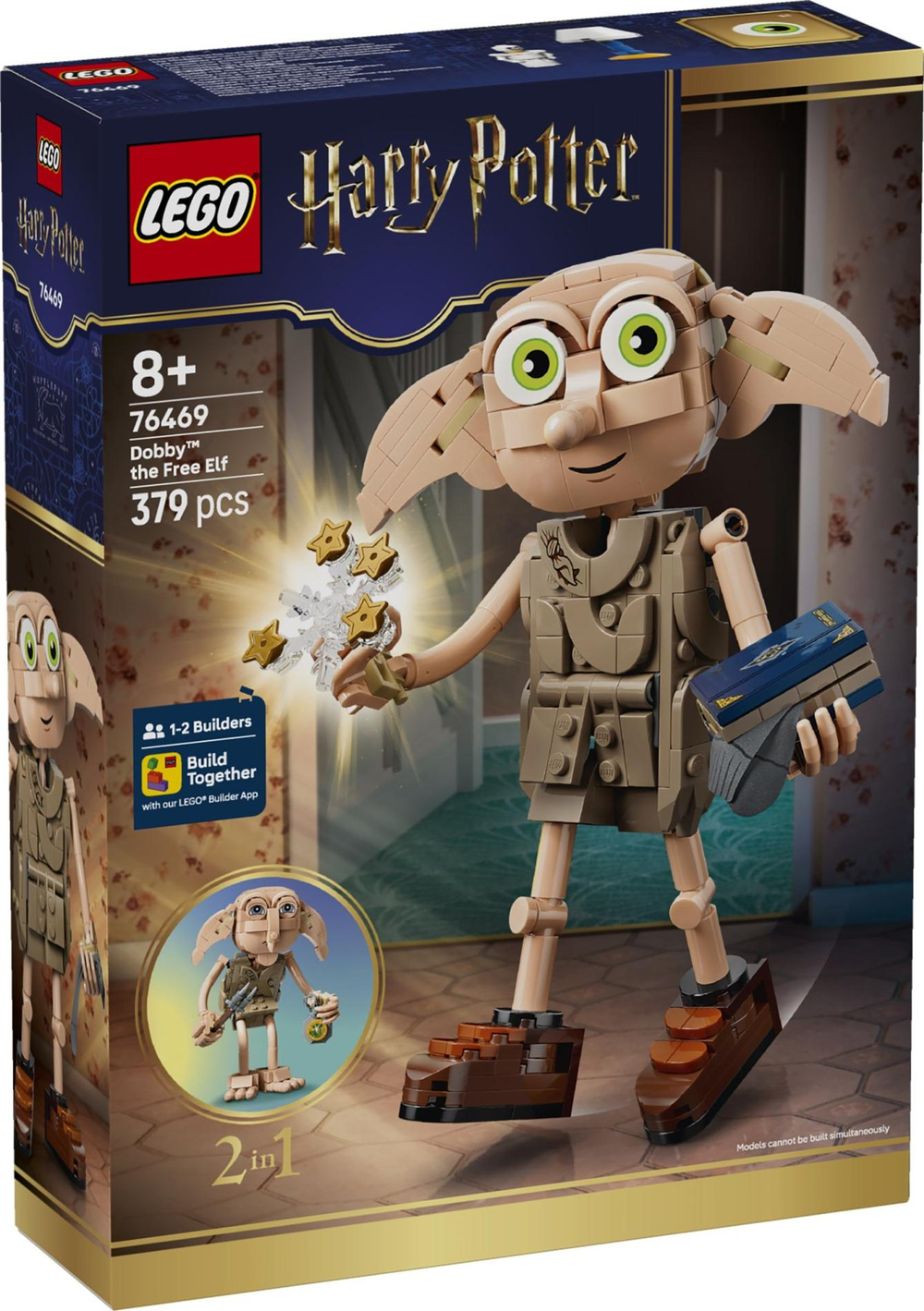 Конструктор лего Гарри Поттер Добби — свободный эльф 76469 | LEGO Harry Potter Dobby the Free Elf сборная 379 деталей 8+