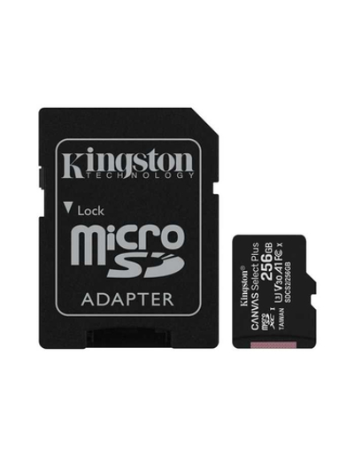 Micro SecureDigital 256Gb Kingston SDCS2/256GB (MicroSDXC Class 10 UHS-I, SD adapter)