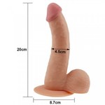 Фаллоимитатор Lovetoy Ultra Soft Dude (20×4,5 см)