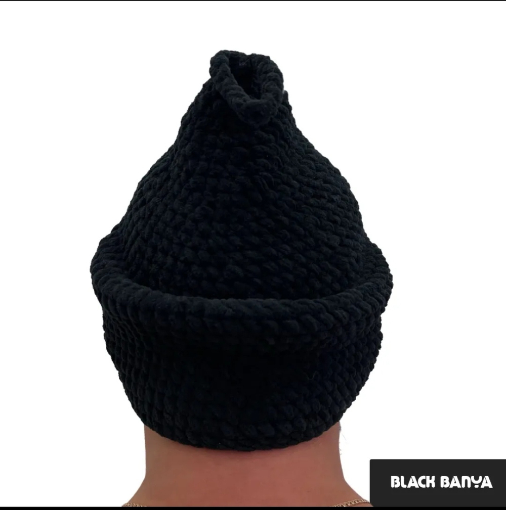 Шапка для бани Black Banya