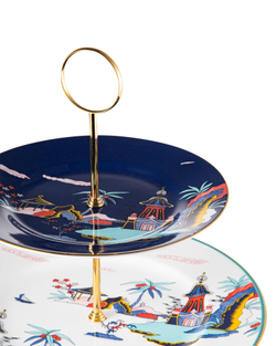 Блюдо двухъярусное 23.5см Wedgwood Вандерласт Пагода