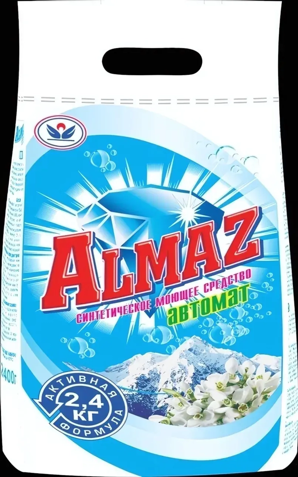 Порошок стиральный ALMAZ Альпийская свежесть Автомат 2,4 кг