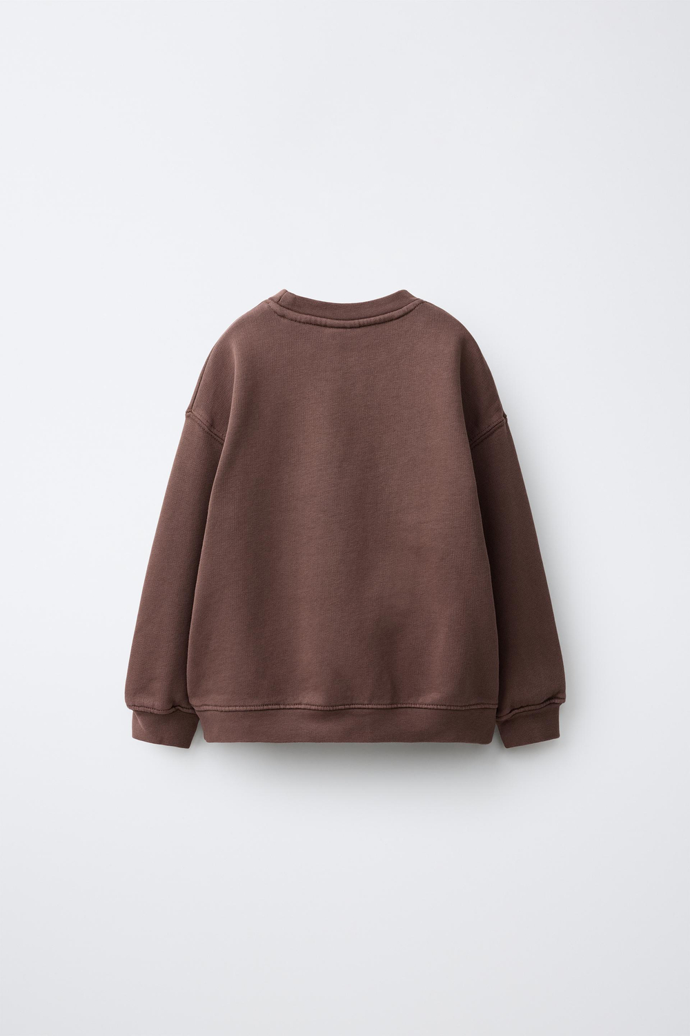 ZARA ОДНОТОННАЯ ТОЛСТОВКА, КОРИЧНЕВЫЙ