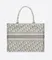 Сумка Dior Book Tote, модель маленького формата белый/серый
