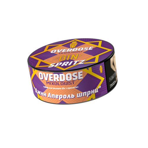 М. Табак для кальяна Overdose Джин Апероль шприц, 25 гр.