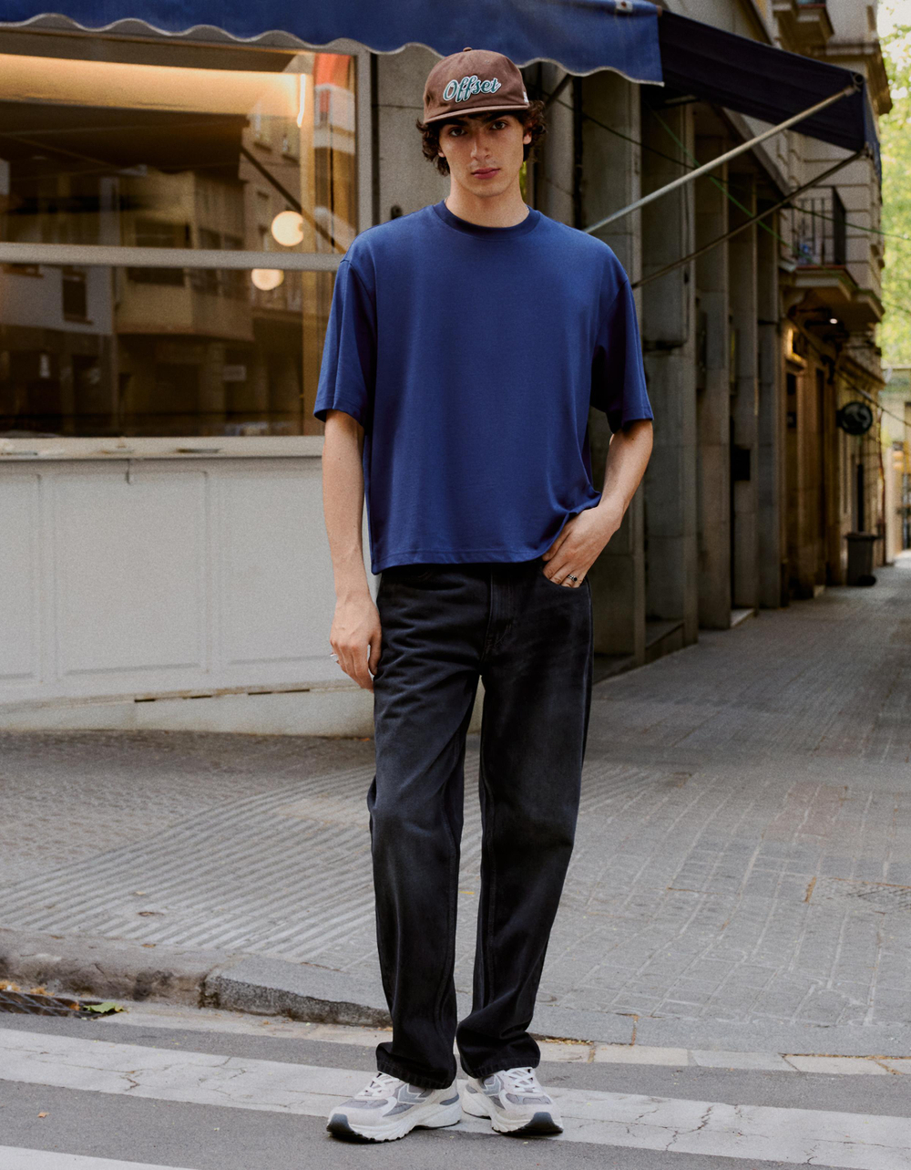Мужские прямые джинсы straight fit - BERSHKA
