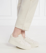 Кожаные кроссовки platform court sneaker Tommy Hilfiger - экрю(FW0FW07912)