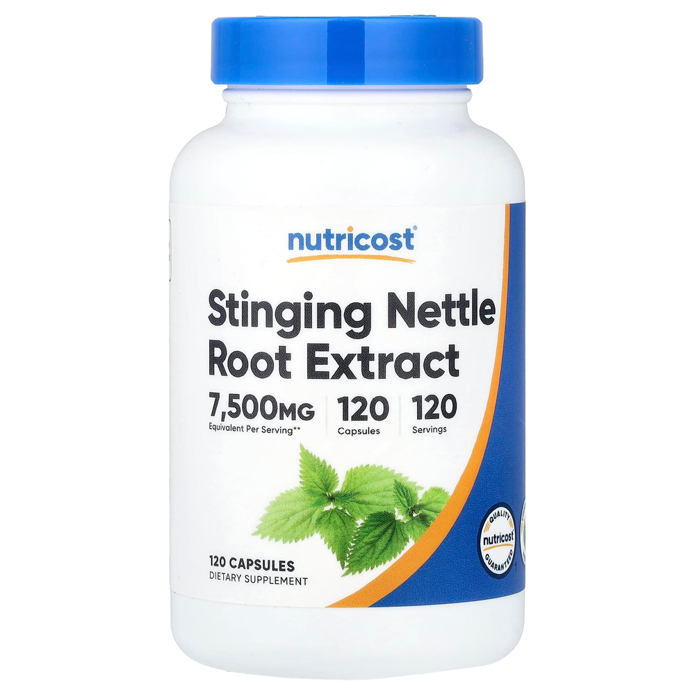 Nutricost, экстракт корня крапивы двудомной, 120 капсул (375 мг в 1 капсуле)