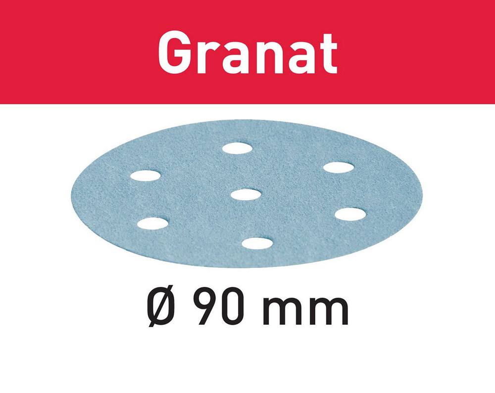 Шлифовальные круги STF D90/6 P320 GR/1 Granat FESTOOL 497373/1