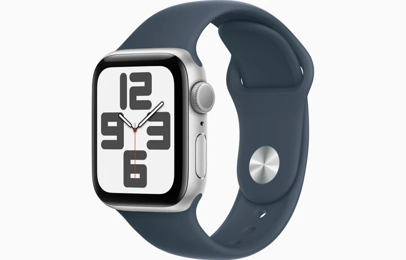 Умные часы Apple Watch 2024 SE2, 40mm, Silver, Storm Blue S/M