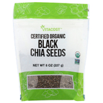 Vitacost, Certified Organic Black Chia Seeds, 8 oz (227 g)