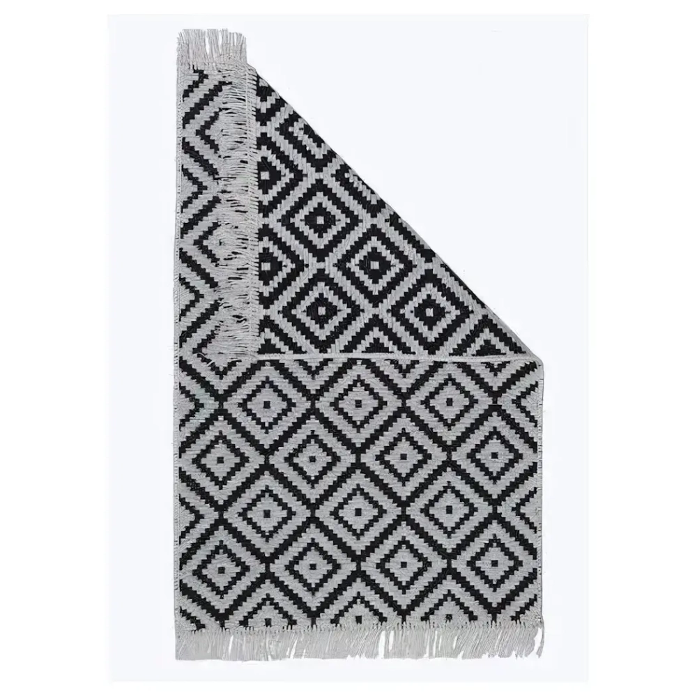 Коврик Kilim GOLD 60x120 ЧЕРНО-СЕРЫЙ, Турция U59631