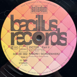 Винтажная виниловая пластинка LP Rigoni, Schoenherz, Victor A Symphonic Poem (Германия 1975)