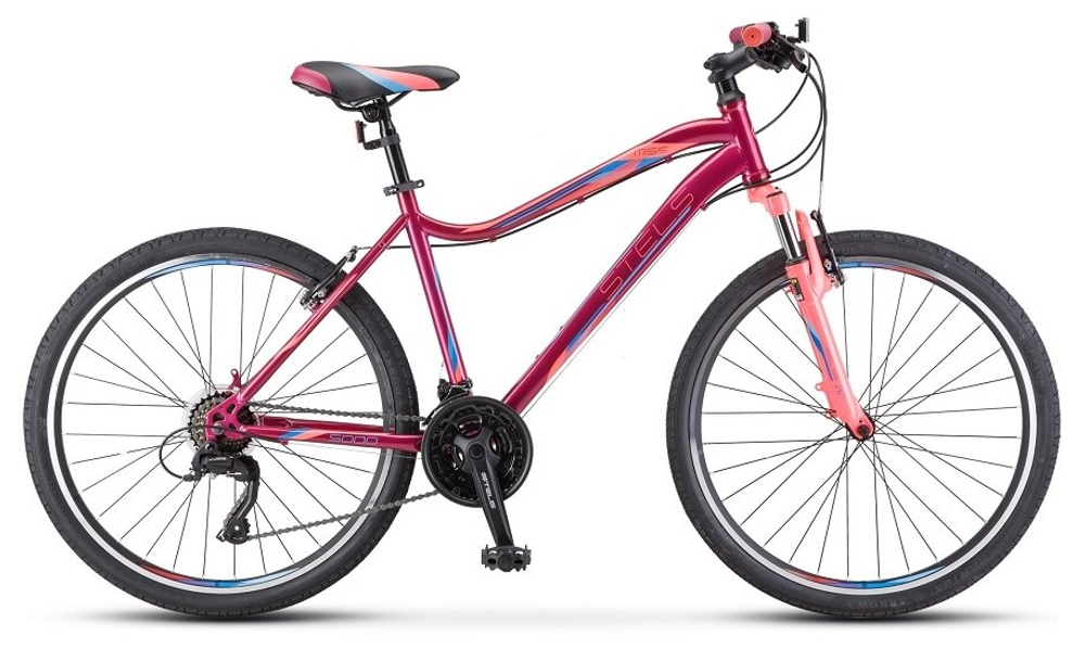 Велосипед STELS Miss 5000 MD 26" K010 рама 18" Вишневый/розовый (требует финальной сборки)