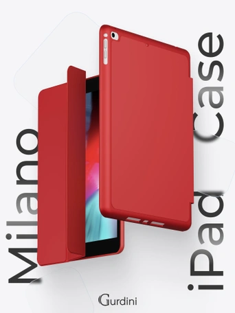 Чехол книжка для iPad 5/6 (9,7") / Air 1/2 (9,7") Gurdini Milano Series Red