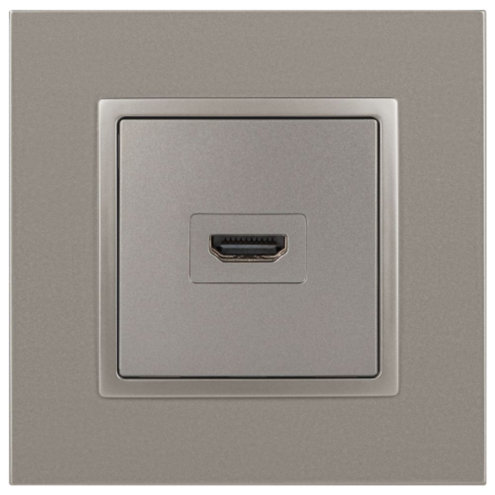 Розетка ЭРА Elegance 14-3114-16 HDMI титан | Эра Elegance