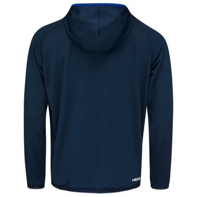 Кофта для мальчика теннисная Head TOPSPIN Hoodie B - dark blue/print vision