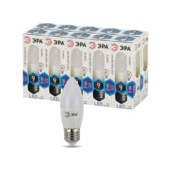 Лампа светодиодная ЭРА STD LED B35-9W-840-E27 9Вт свеча нейтральный белый свeт Е27 | Лампы cветодиодные Свеча (B/C)