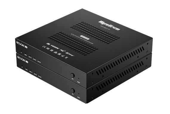Wyrestorm NHD-600-E-TX - передатчик 4K@60 (4:4:4), AVoIP SDVoE (10 Гбит/с), HDMI 2.0, HDCP 2.3, аудио вход/выход, LAN, ИК, RS-232, PoE+ 802.3at