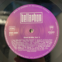 Винтажная виниловая пластинка LP Сборник Stars and Hits Folge 5 (Германия 1974)