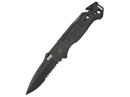 Нож складной SOG Escape Black, сталь 7Cr17MoV, рукоять алюминий, 136г, блистер
