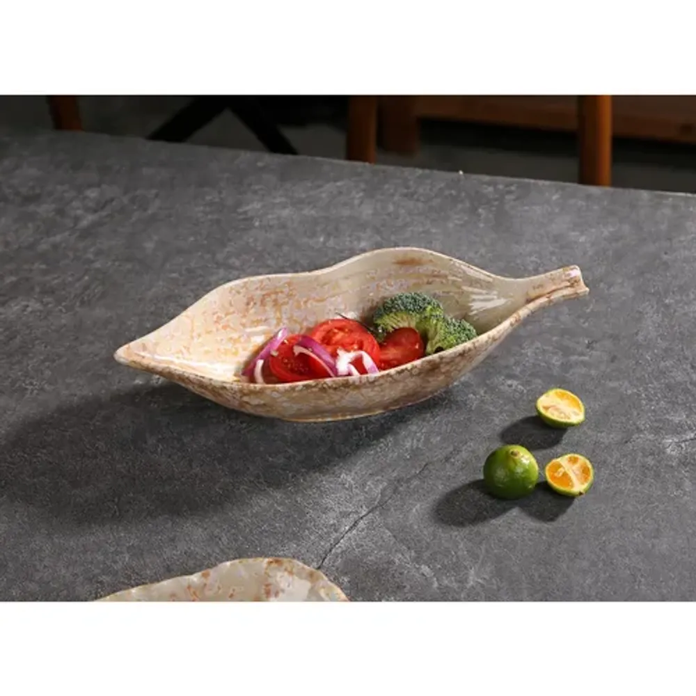 Блюдо овальное 28,5*10,5 см h6,5 см 350 мл для закусок Pearl Leaf Frutti di Mare P.L. [4]