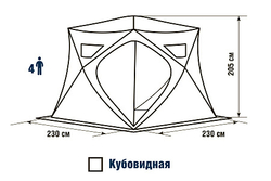Палатка зимняя Higashi Winter Camo Pyramid