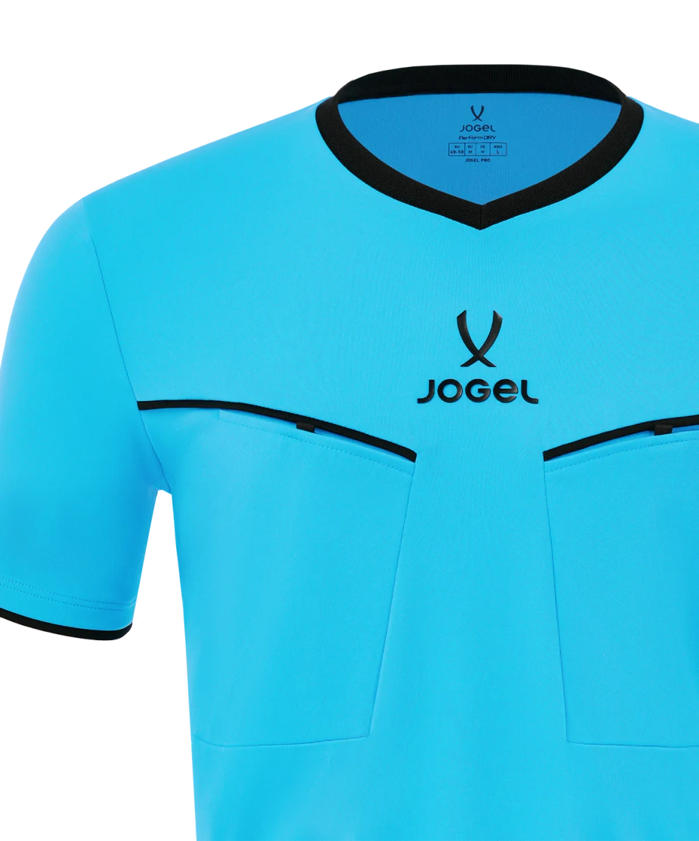 Футболка судейская JOGEL DIVISION PerFormDRY Referee SS Tee 2.0, голубой