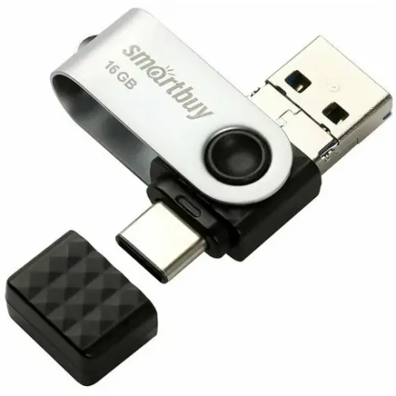 Флешка 16-GB SMART-BUY Trio 3-in-1 (USB Type-A + USB Type-C + micro USB)