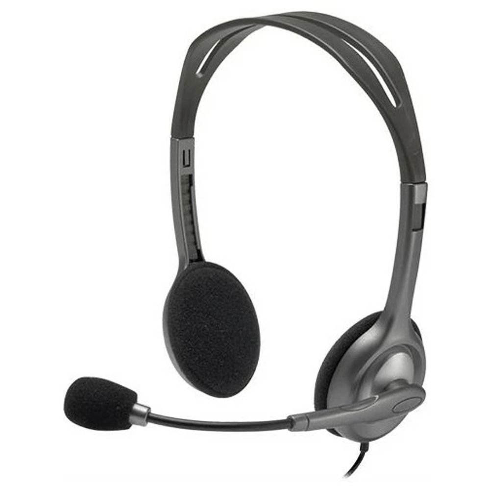Гарнитура Logitech H111, проводная, стерео, MiniJack, черный, шумоподавление (981-000594) Гарнитура Logitech H111, проводная, стерео, MiniJack, черный, шумоподавление (981-000594)
