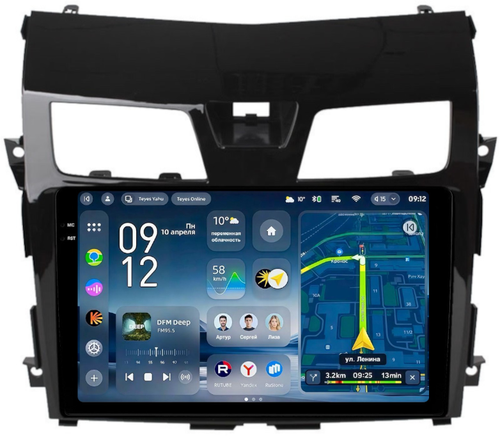 Магнитола для Nissan Teana L33 2014-2016 - Teyes CC4-PRO монитор 10.36" 2K QLED на Android 13, Быстрейшая, Snapdragon 778G, ИИ, CarPlay, DSP, 4G SIM-слот