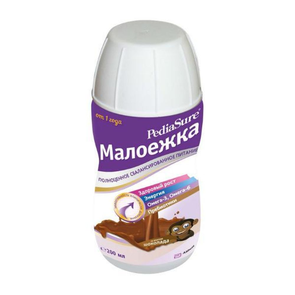 Смесь готовая PediaSure Малоежка с шоколадным вкусом 200 мл