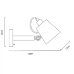 Настенный светильник Arte Lamp OSCAR A7141AP-1WH