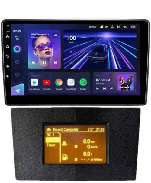 Магнитола для Opel Astra H (перенос БК вниз, черная) - Teyes CC3L на Android 10, CarPlay, 4G SIM-слот