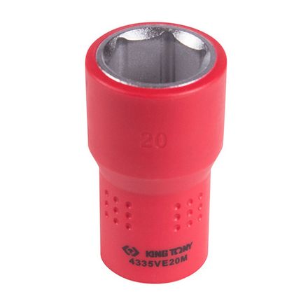 Цена на KING TONY (4335VE20M) Головка торцевая диэлектрическая шестигранная 1/2", 20 мм