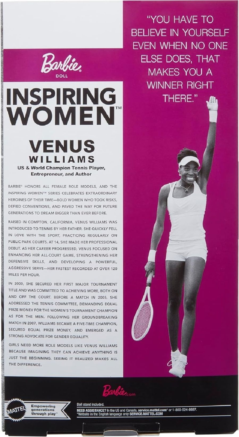 Кукла Barbie Inspiring Women Venus Williams Венус Виллиамс