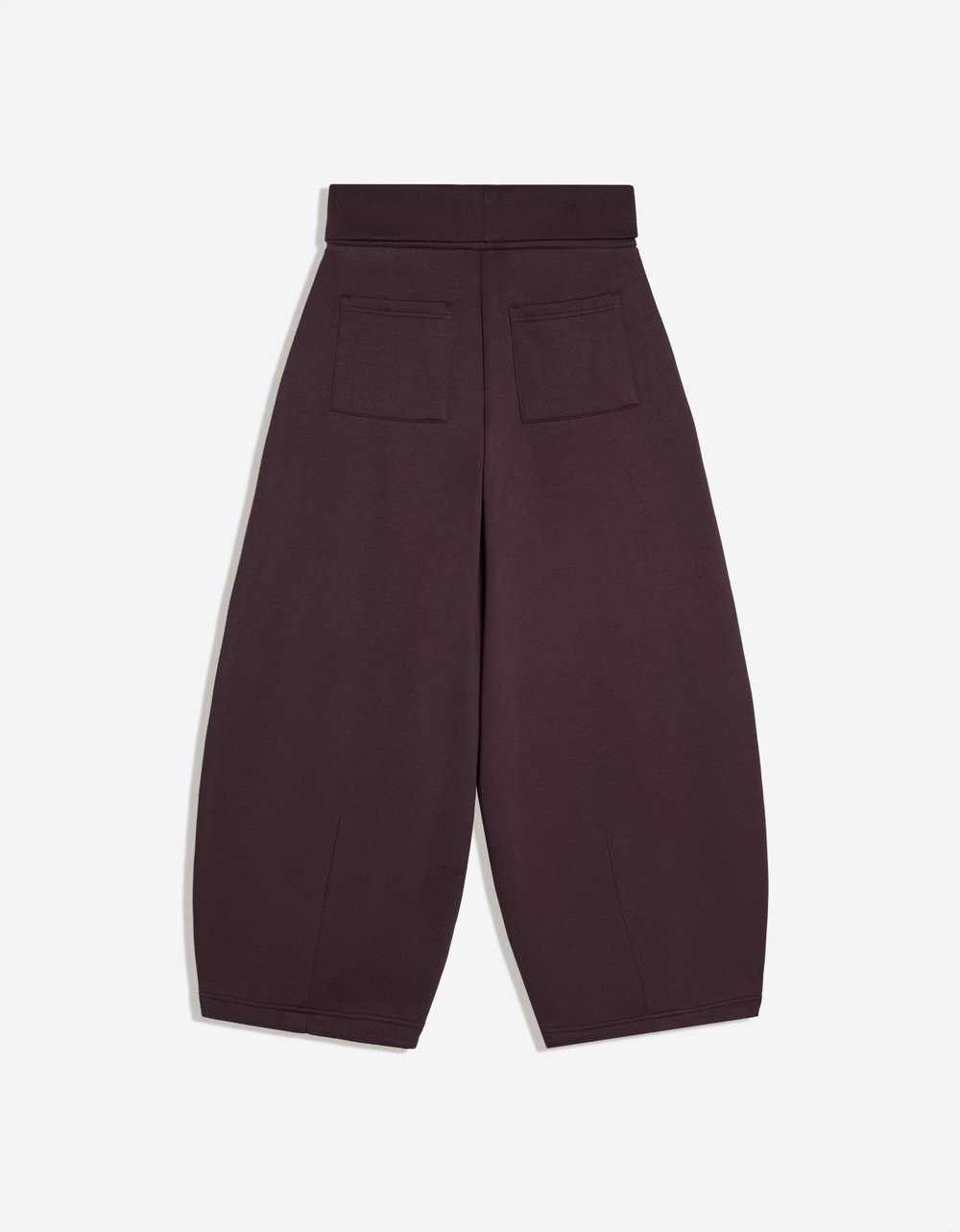 Женские брюки barrel из мягкой ткани с отворотом на поясе - BERSHKA