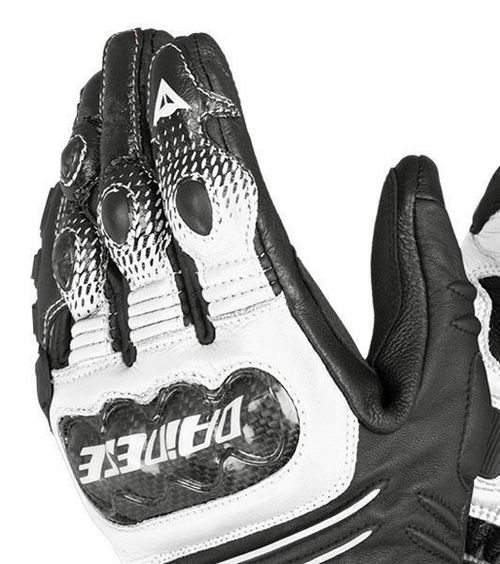Купить Мотоперчатки Кожаные Dainese Carbon Cover S-ST / Черно-белый